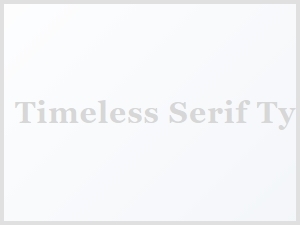 Elegant Timeless Serifs for Refined Editorial Design